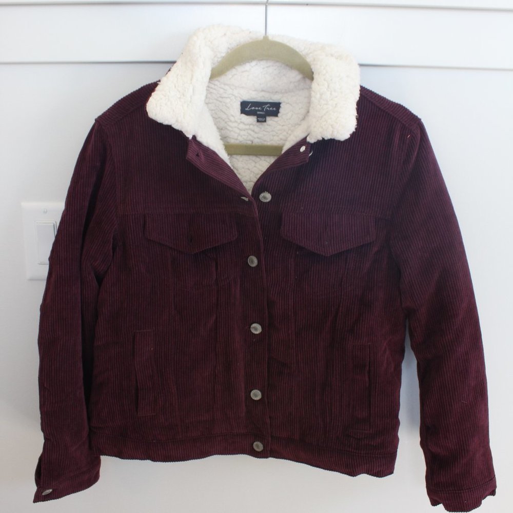 Maroon Corduroy Jacket